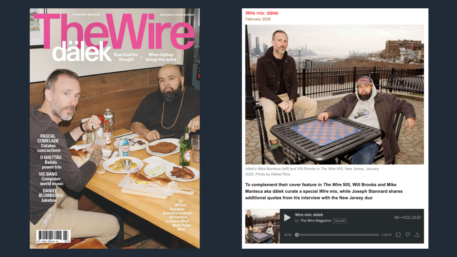 dälek on the cover of The Wire #505