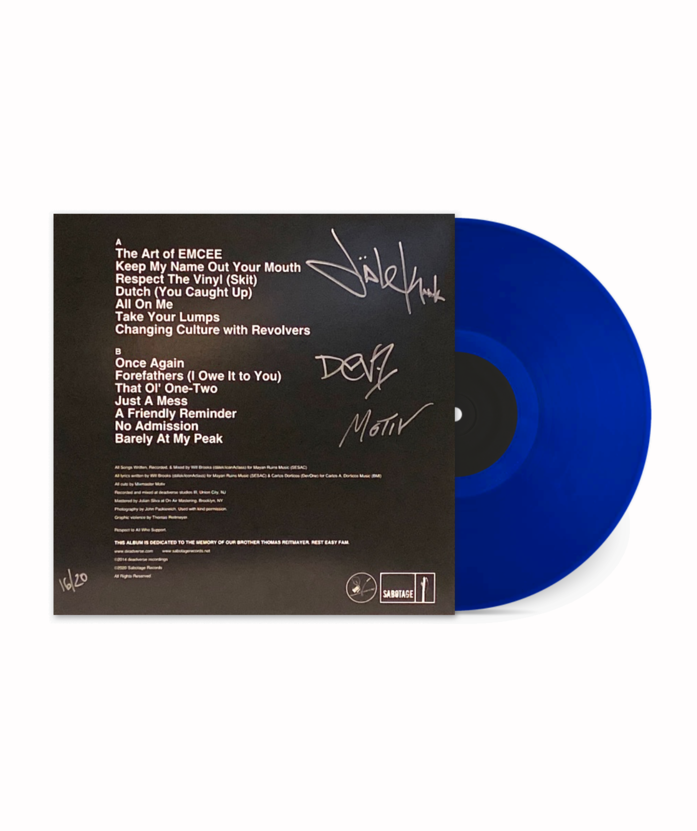 iconAclass Changing Culture with Revolvers signed blue vinyl limited edition